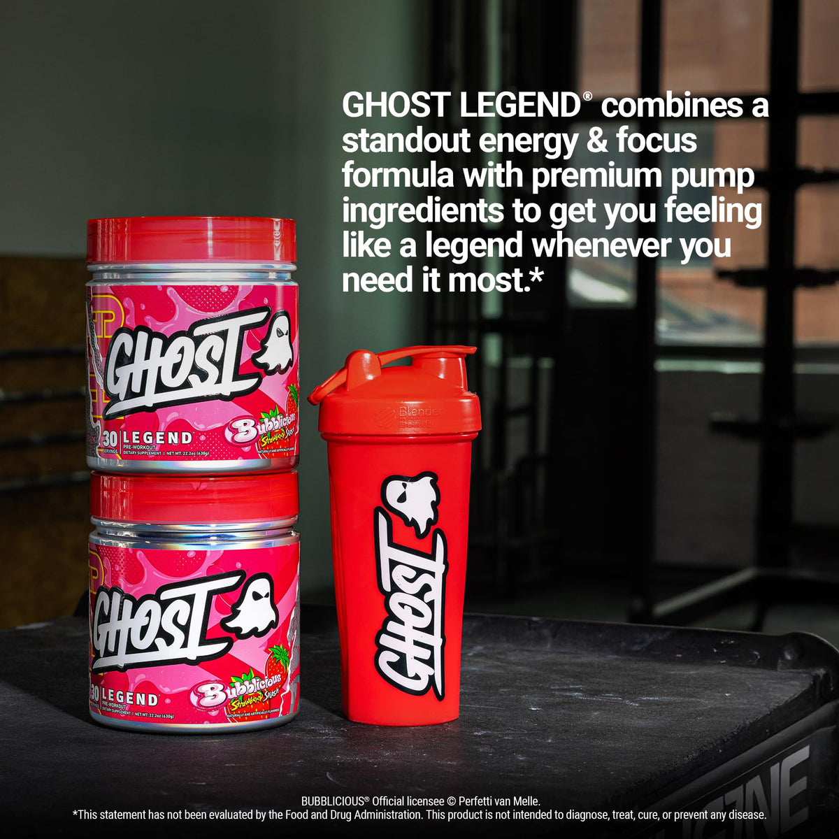 GHOST Legend Pre Workout Powder, Sonic Cherry Limeade - 30 Servings – Pre-Workout for Men & Women with Choline, L-Citrulline, & Beta Alanine for Energy & Focus