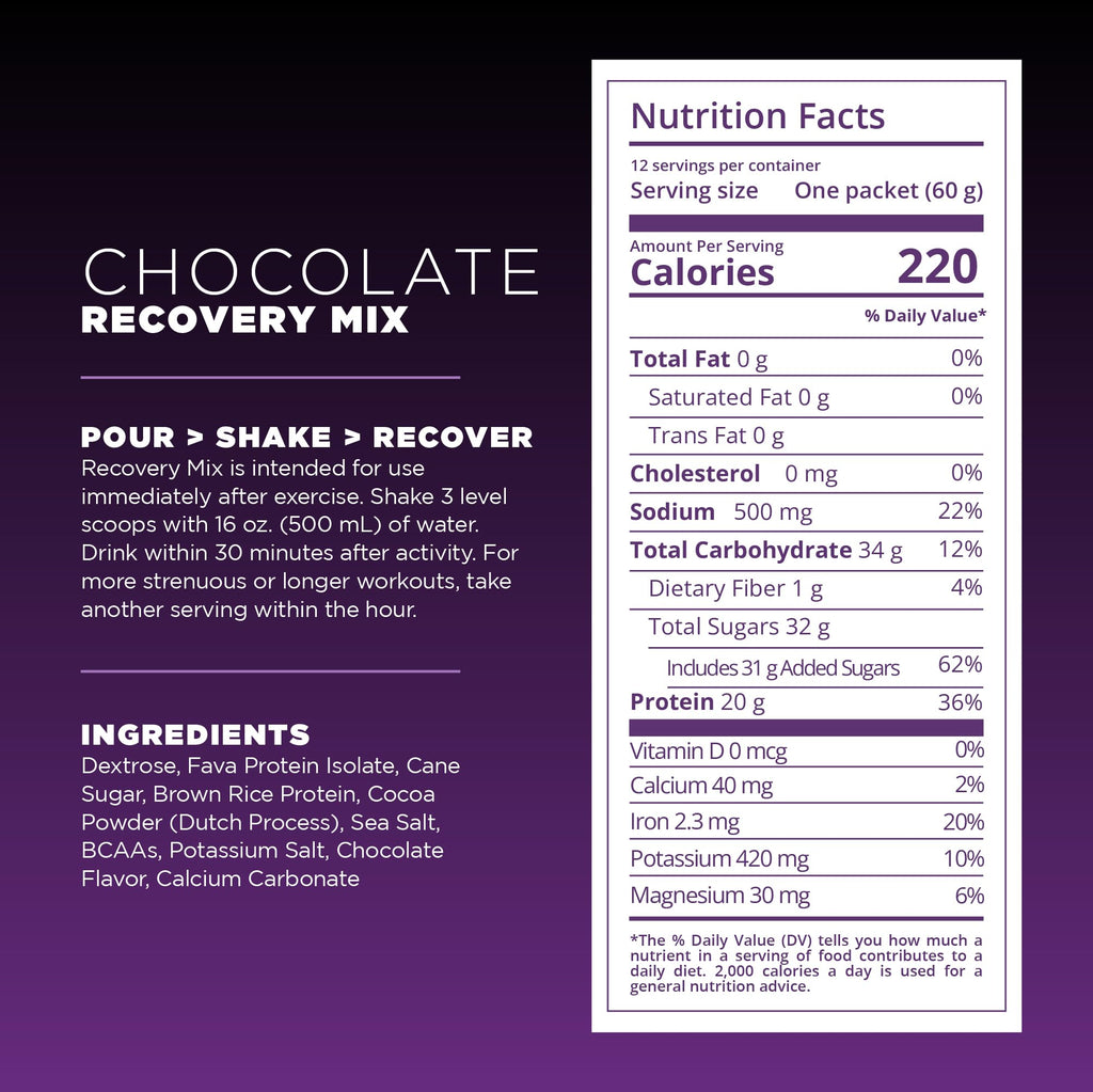 Tailwind Nutrition Recovery Mix, Chocolate, 20-Serving Bag