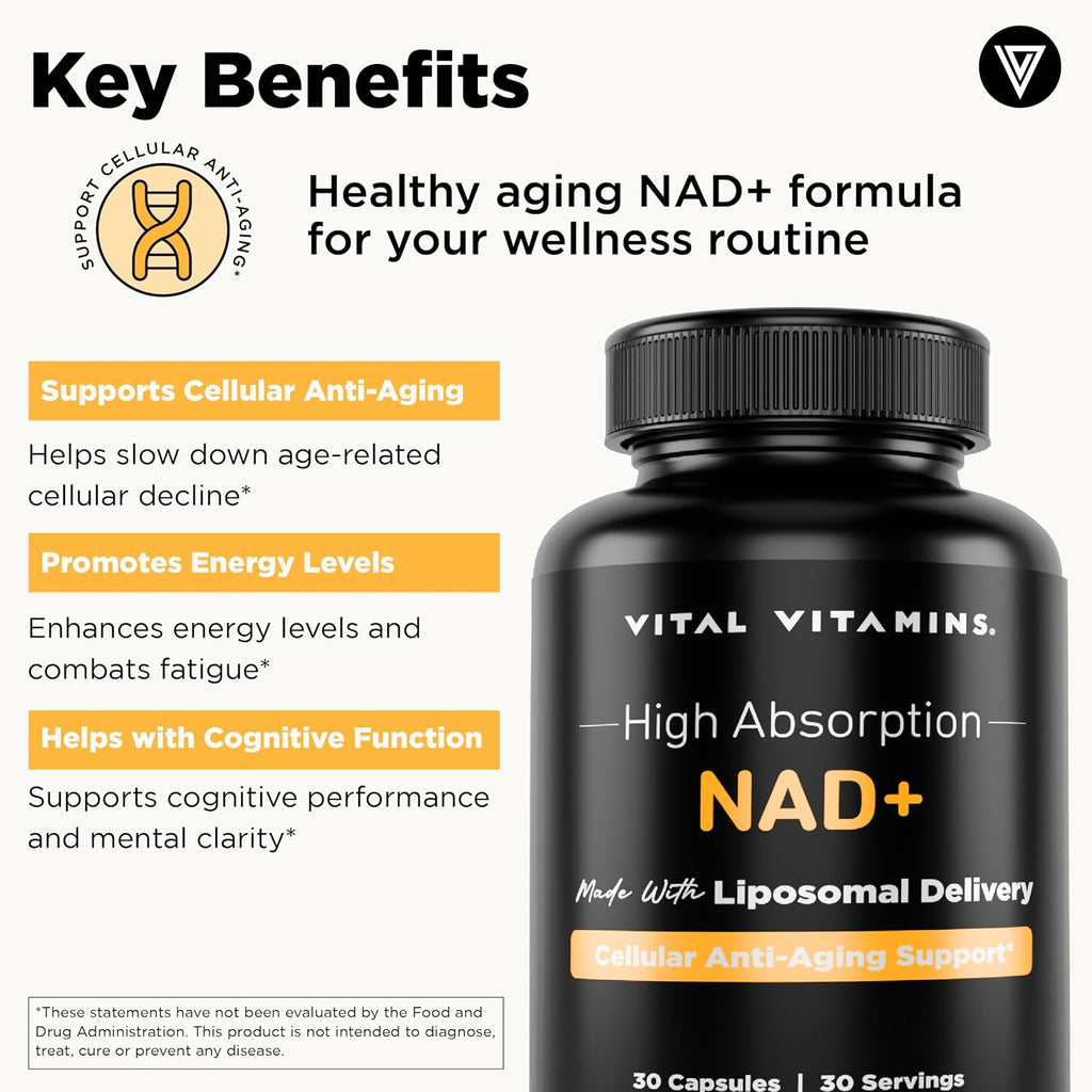Vital Vitamins Multi Collagen Complex Plus + NAD+ Supplement