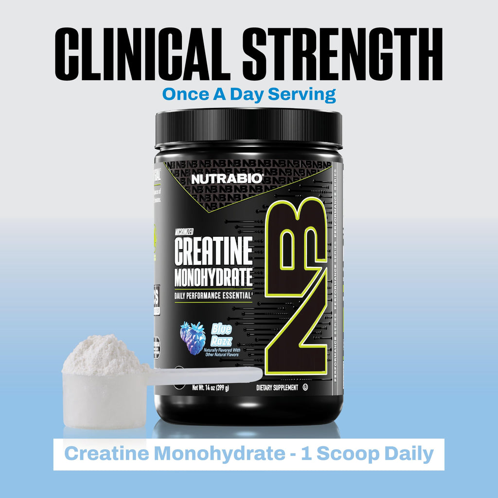NutraBio Pure Micronized Creatine Monohydrate Powder Supplement, Unflavored, (300 g) - Supports Bulk Muscle Energy, Recovery, and Strength - HPLC Tested Creatine Powder Supplement for Men and Women