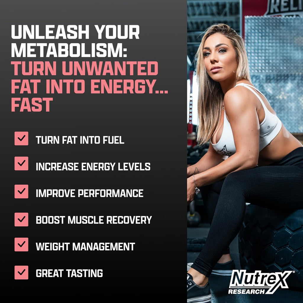 Nutrex Research Lipo-6 Defining Gel & L-Carnitine 3000 Passionfruit Guava | Stimulant-Free Workout Support | Fast-Absorbing Topical Gel + Liquid L-Carnitine