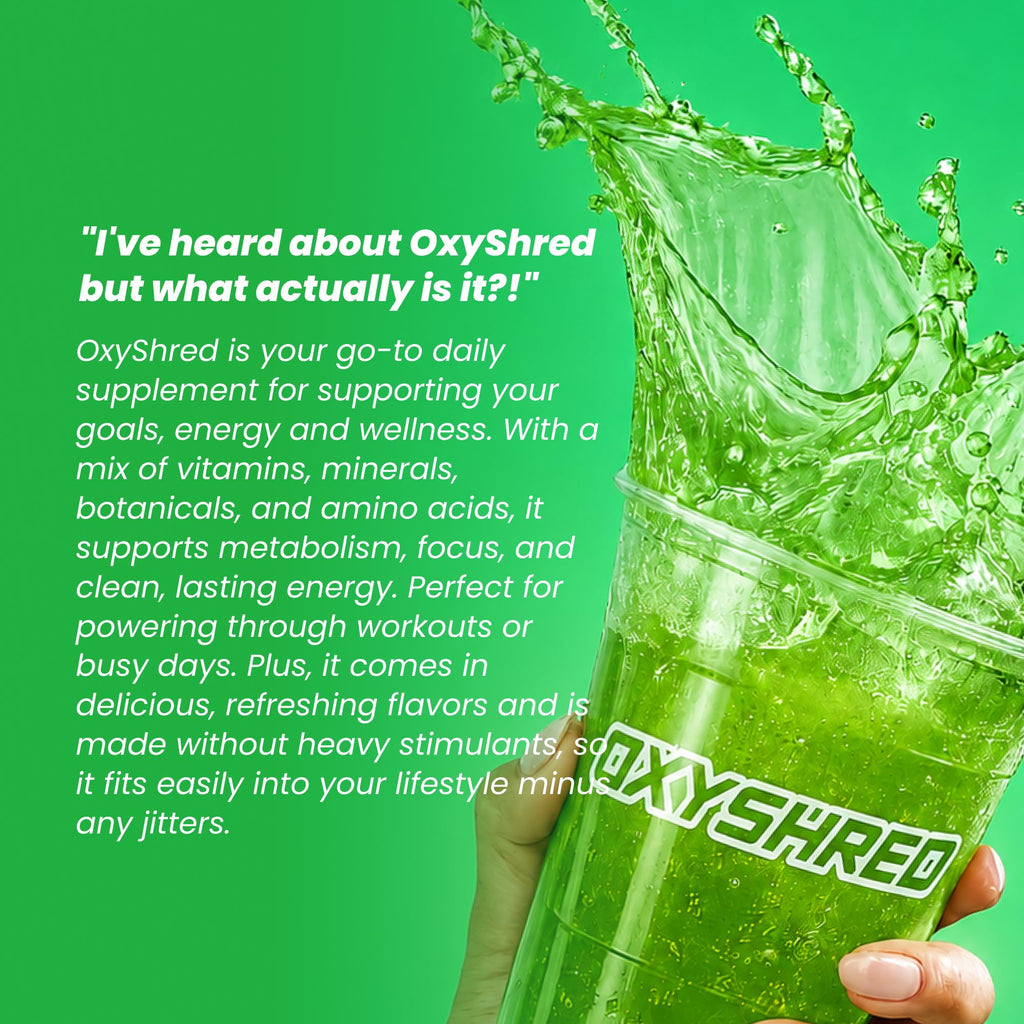 EHP Labs OxyShred Pre Workout Powder - Preworkout Powder with L Glutamine & Acetyl L Carnitine, Energy Boost Drink - Cosmic Blast, 60 Servings