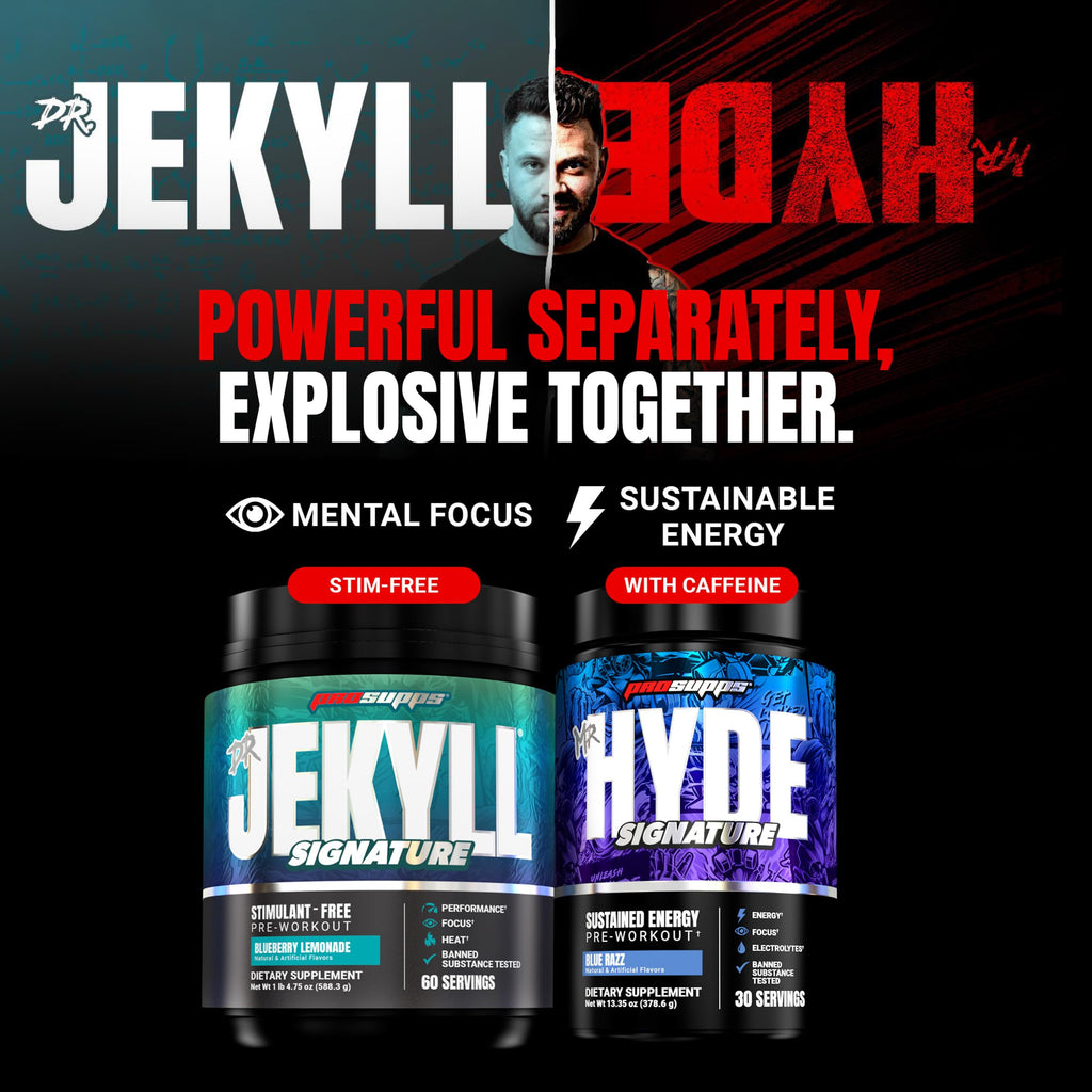 ProSupps Mr. Hyde Signature Pre Workout Powder with Creatine, Beta Alanine & Caffeine - Performance, Energy & Endurance - Clean Fitness & Gym Supplements for Men & Women (Blue Razz, 30 Servings)