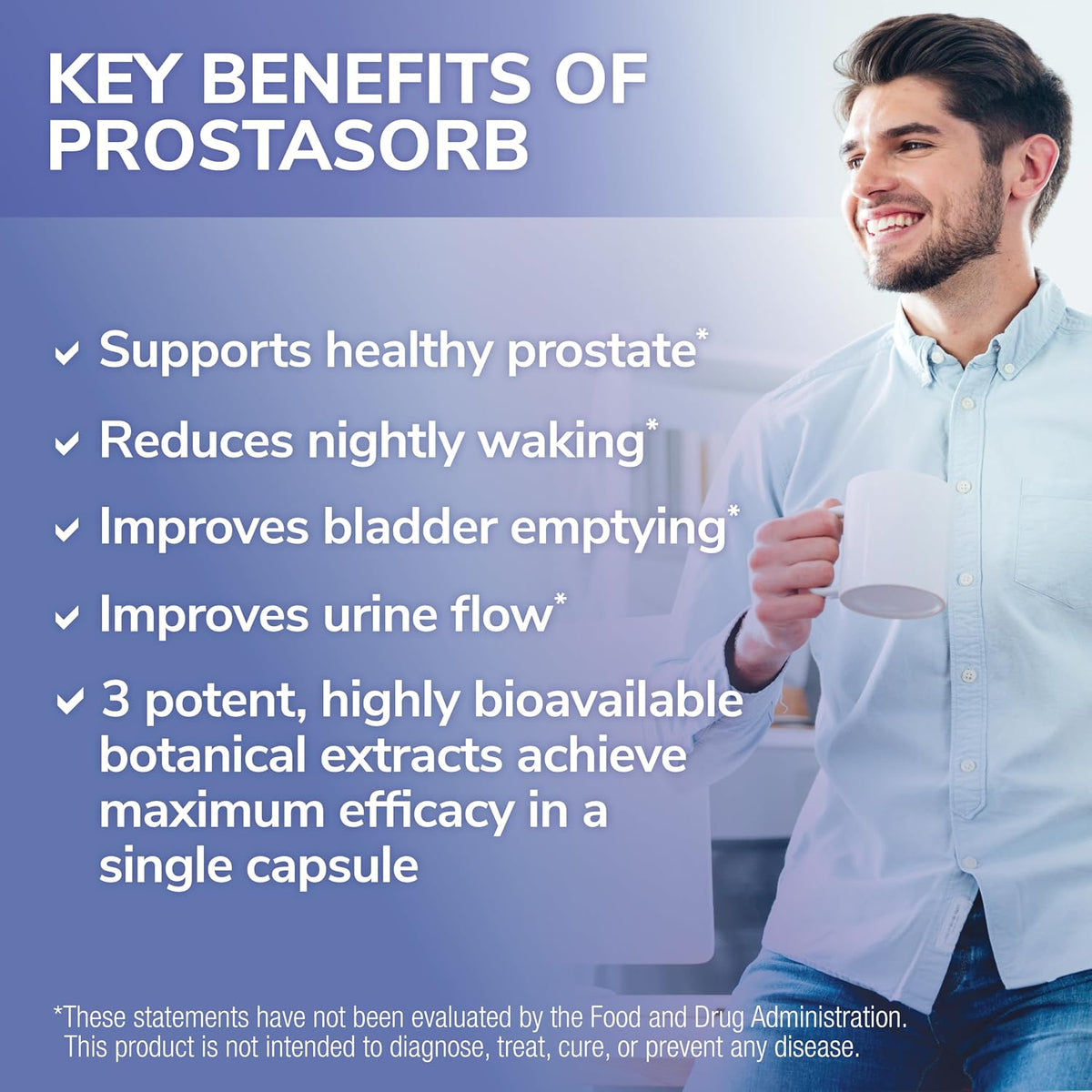 Tesseract ProstaSorb, Prostate Supplements for Men with Saw Palmetto, Pygeum and Pumpkin, Supports Healthy Prostate Function, Bladder Emptying, Urinary Flow, Gluten Free, 60 Vegetarian Capsules