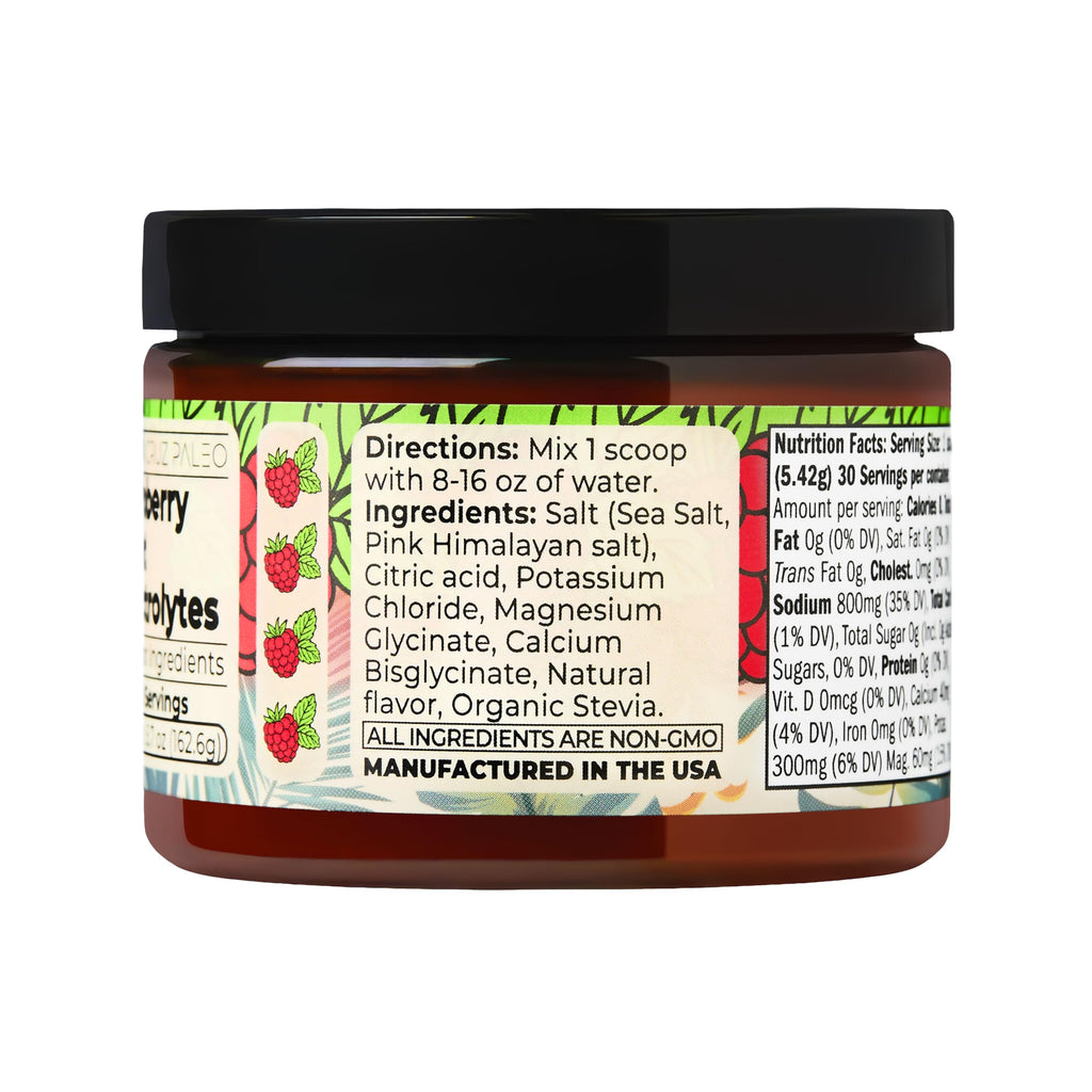 Santa Cruz Paleo Electrolyte Powder, Cherry Limeade, Sugar Free Hydration Drink Mix with Himalayan Pink Salt, Sea Salt, Magnesium Glycinate, Potassium Chloride, Sweetened with Stevia, 30 Servings