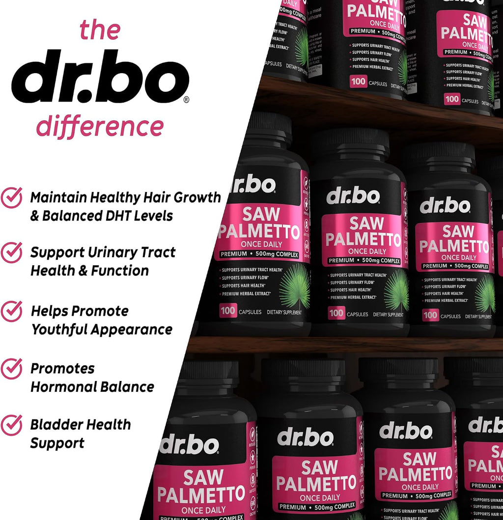 Saw Palmetto for Women Hair Loss - DHT Blocker for Women Natural Growth Plus Bladder Control Supplements Complex - Pure Saw Palmetto Hair Loss Supplement Capsules Support Extract & Urination Pills Aid