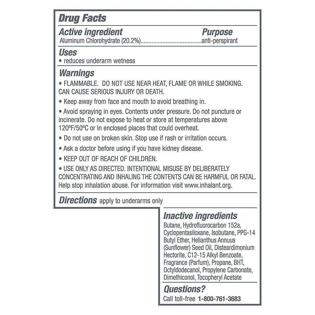 Dove Dry Spray Antiperspirant - Invisible - Sheer Fresh - Net Wt. 3.8 OZ (107 g) Per Can - Pack of 3 Cans