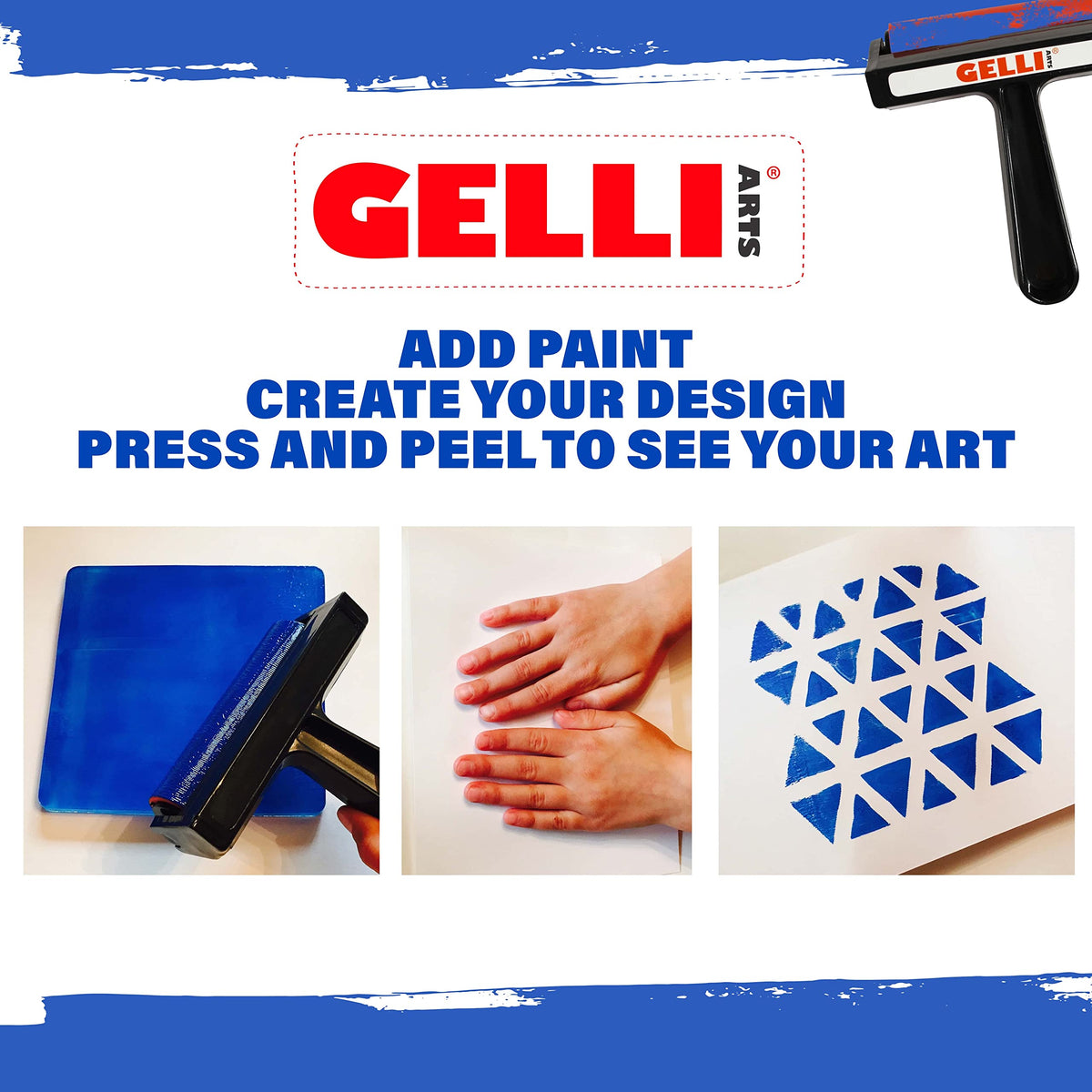 Gelli Arts 5" X 5" 10 Plates Gel Printing Plates - Gel Plate Class Pack, Reusable Printing Items, Printmaking Supplies for School, Clear Monoprinting, Items for Art Classes