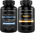 Vital Vitamins Resveratrol Capsules + NAD+ Supplement