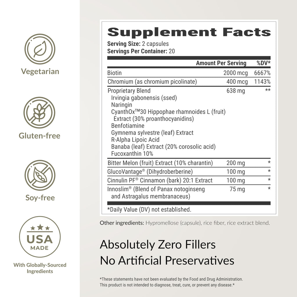 BIOptimizers Berberine Breakthrough Supplement - Metabolic Support –Healthy Metabolism - 60 Capsules – Vegetarian, Gluten-Free, Soy-Free