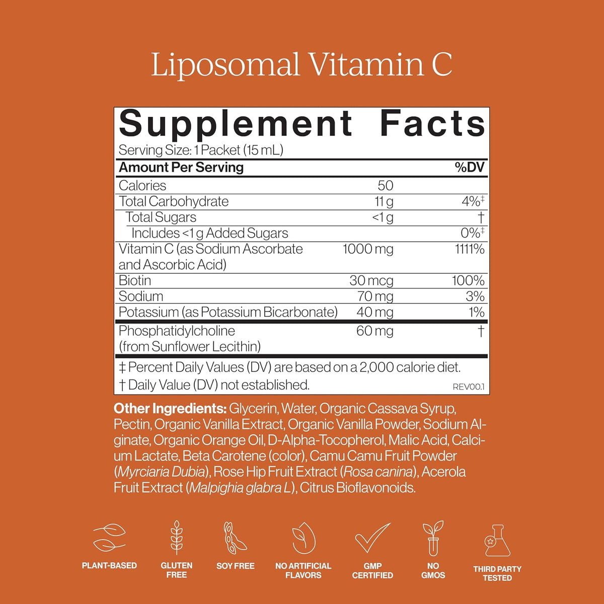 CYMBIOTIKA Liposomal Vitamin C 1000mg with Biotin for Skin
