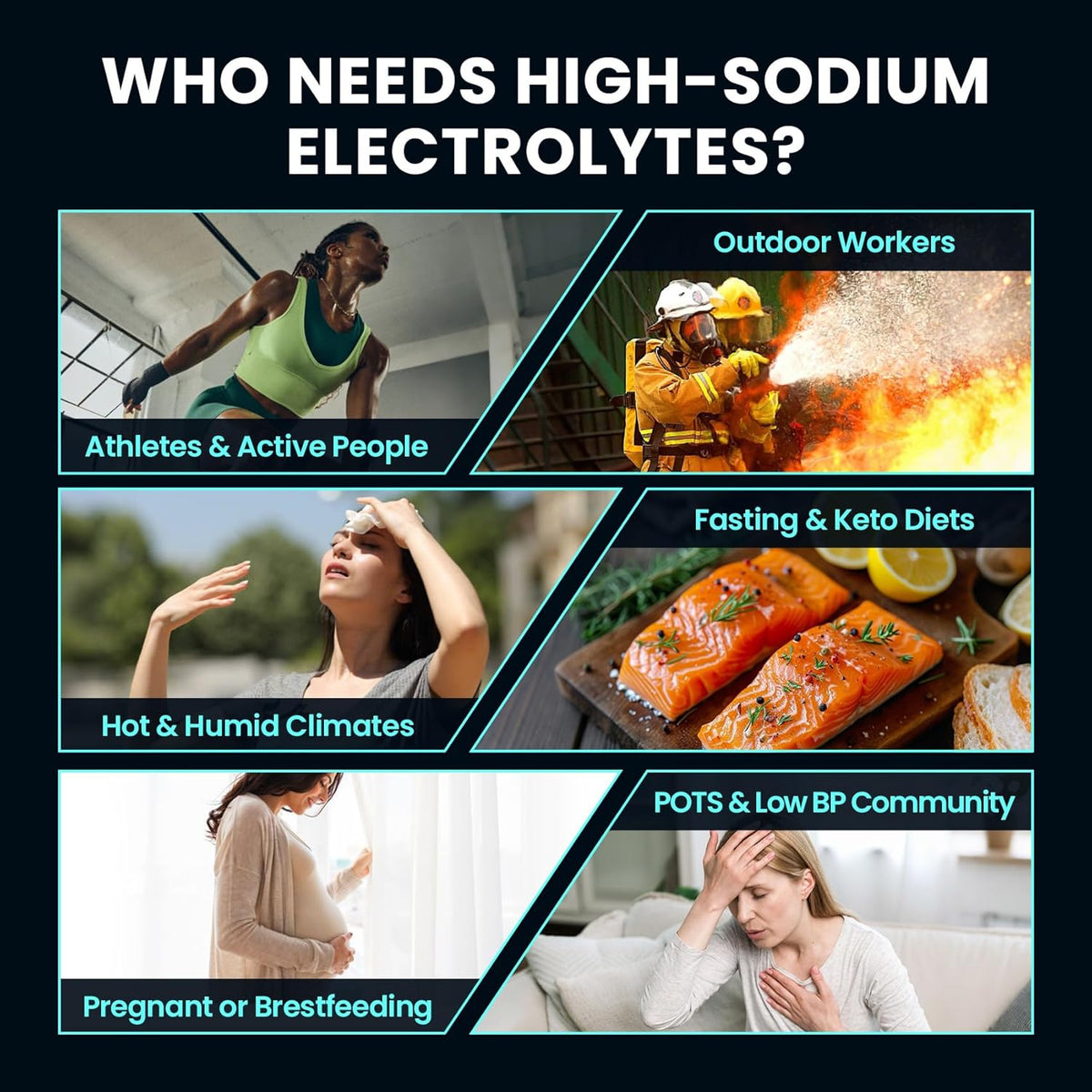 Venture Pal High Sodium Sugar Free Electrolytes Powder Packets, 16 Count | Hydration Packets with Sodium, Magnesium & Potassium, Vitamins, Zero Calories, Vegan, Keto & Paleo Friendly