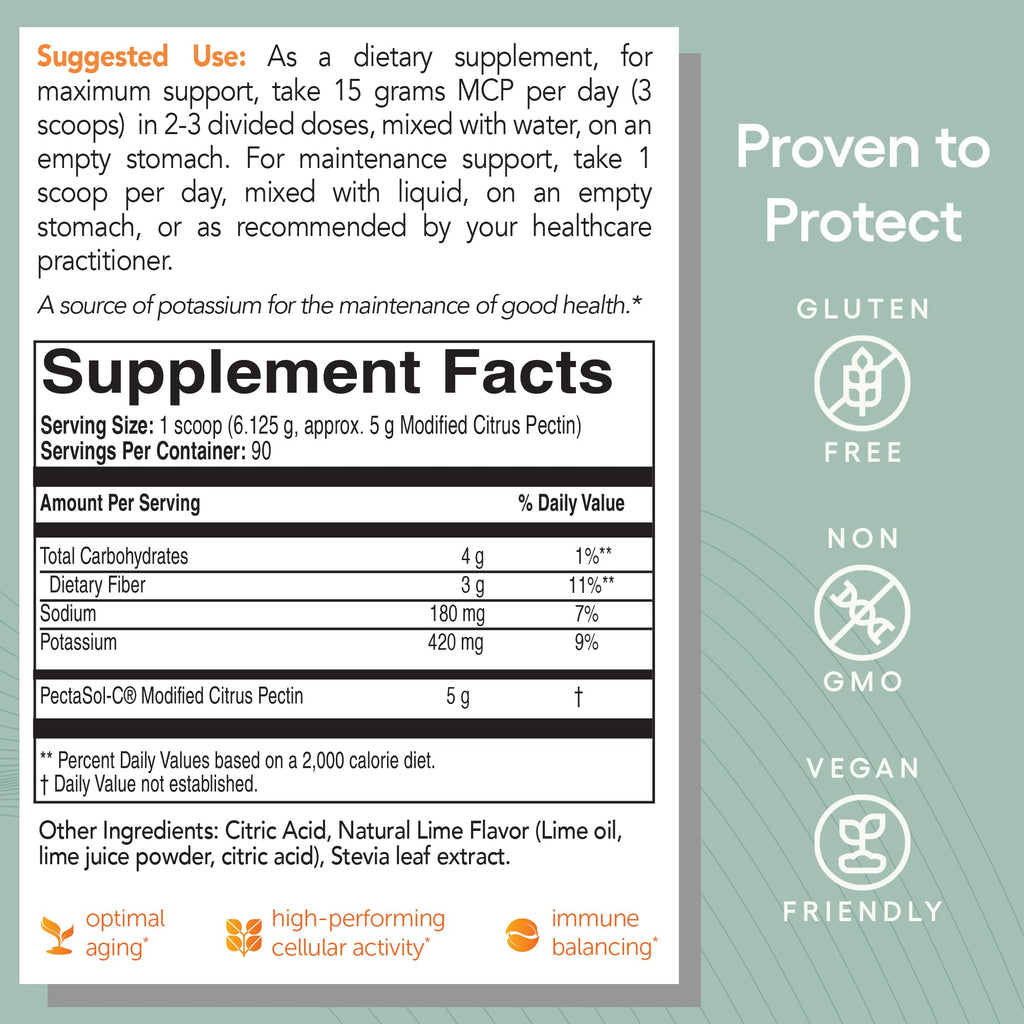 EcoNugenics PectaSol Modified Citrus Pectin – 184g Berry Powder – Total-Body Health Supplement to Support Immune System, Inflammation Response & Healthy Aging + Maintain Healthy Galectin-3 Levels