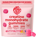 Peach Perfect Creatine Gummies for Women – Micronized Creatine Monohydrate with Biotin & Vitamin B12 for Glute Strength Support, Boosts Energy, Focus, Strength, and Endurance – Tropical Punch, 30 SVG