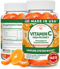 Lunakai USA Made High Potency Vitamin C Gummies for Adults and Kids - 300mg Immune Support - Non-GMO, Vegan, Delicious Orange Flavor, 60ct
