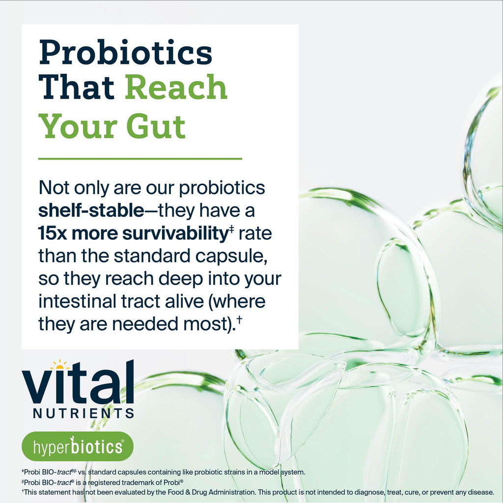 Hyperbiotics Vital Nutrients Pro-15 Advanced Probiotics for Women and Men | 15 Strains + Kiwifruit | Clinically Studied Daily Probiotics for Digestive Health, Gas, & Bloating | 30 Vegan Tablets