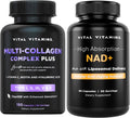 Vital Vitamins Multi Collagen Complex Plus + NAD+ Supplement