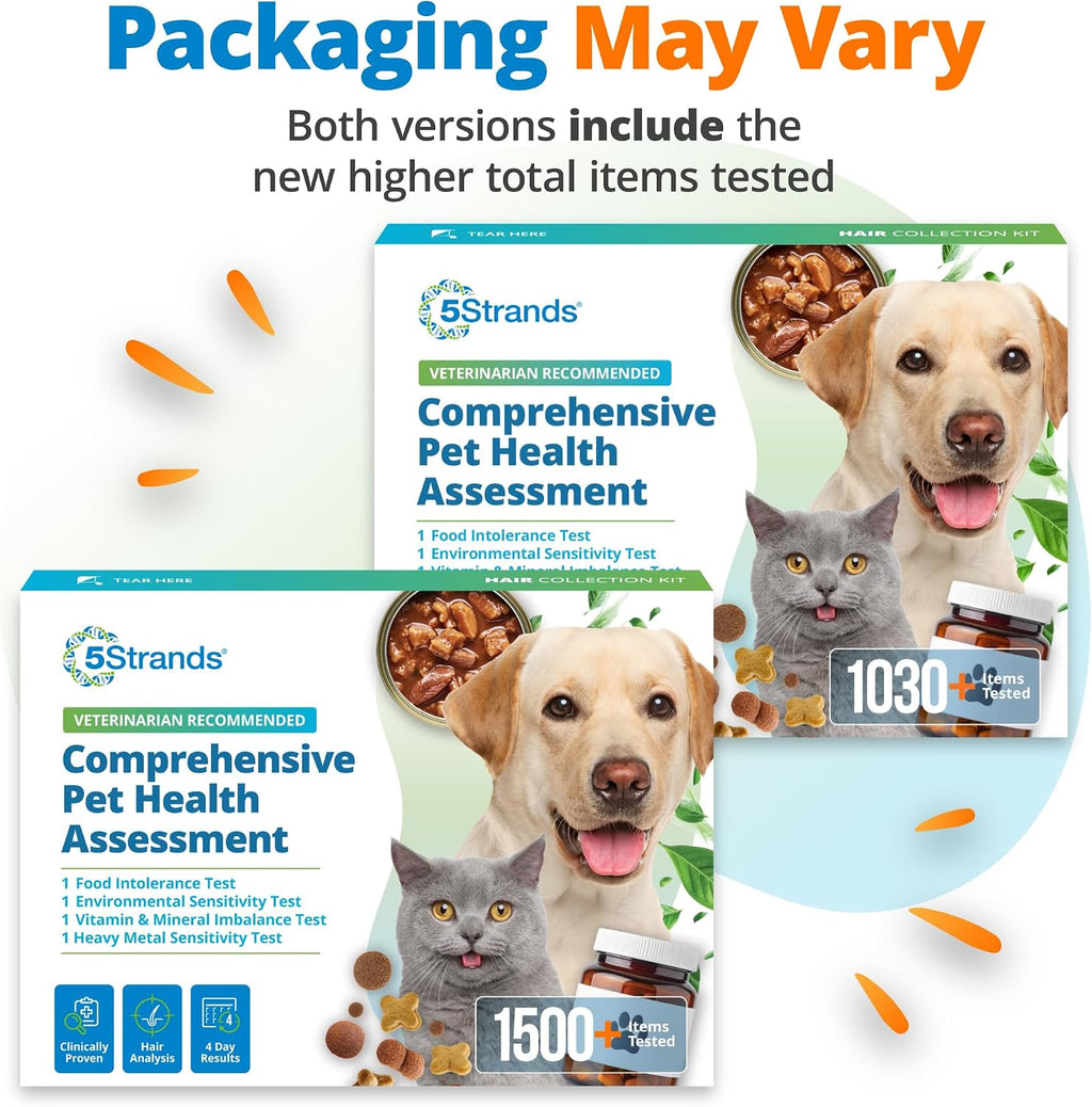 5Strands Comprehensive Pet Health Assessment, 1500 Items Tested, All Breeds