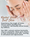 Aztec Secret – Indian Healing Clay 1 lb – Deep Pore Cleansing Facial & Body Mask – The Original 100% Natural Calcium Bentonite Clay – New Version 2