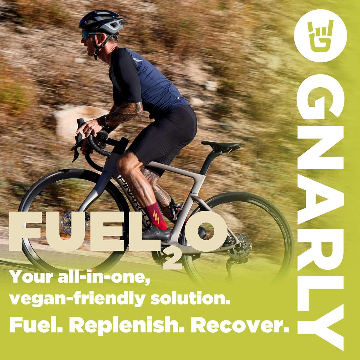 Gnarly Nutrition Fuel2O Electrolyte Powder, Limeade – NSF Sport Certified – Electrolyte Solution, Fuel, Replenishment, and Recovery – Fuel2O Endurance Nutrition – Limeade, 25.57 oz