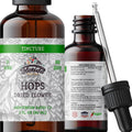 Hops Tincture, Organic Hops Extract Drops (Humulus Lupulus) Dried Flowers - Non-GMO 2 oz