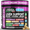 Clean Nutraceuticals Liver Cleanse Detox & Repair | Milk Thistle Supplement + NAC, TUDCA, Dandelion Root, Artichoke, Choline, Ginger, Beet Root, Burdock, Taurine, Liver Support 90 Capsules