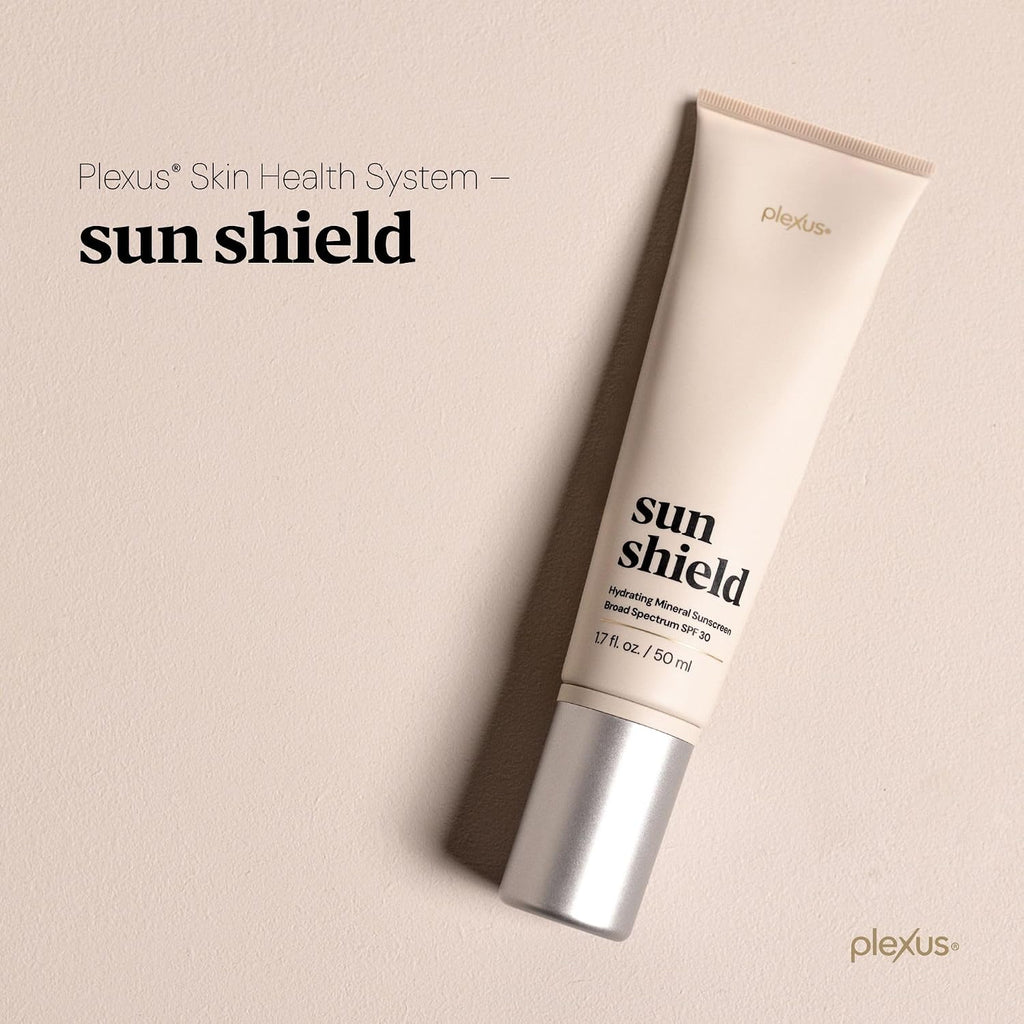 Plexus Sun Shield™ Mineral SPF 30 Face Sunscreen | Hydrating Matte Daily Moisturizer + Broad Spectrum SPF | Non-Greasy Formula with Zinc Oxide, Ceramides & HA