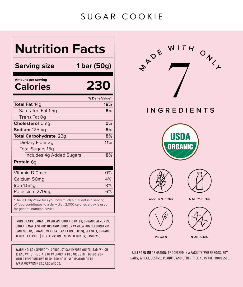 Truvani Plant Based Snack Bars | Variety | 12 Pack | Vegan | 5-8g Protein | USDA Organic and Vegan | Dairy, Soy, and Gluten Free | Individually Wrapped