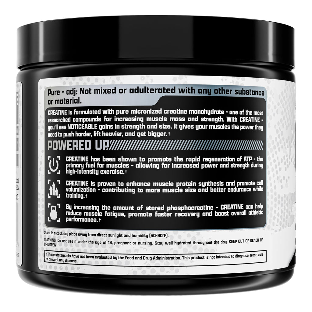 Nutrex Research Micronized Creatine Monohydrate Powder - 200 Servings (1KG) Pure, Unflavored Creatine Monohydrate Supplement for Muscle Gain, Strength and Performance, 5G Per Serv (2.2lbs)