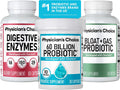 Physician's CHOICE Gut Guardian Bundle: 60 Billion Probiotic 30ct + Bloat & Gas Probiotic 30ct + Digestive Enzymes 60ct
