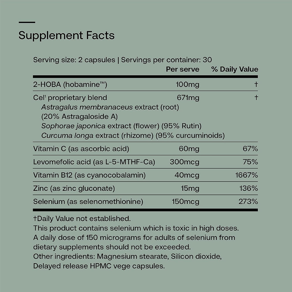 SRW Cel¹ Stability & Cel³ Renewal Supplements (1 Month Supply) - Bundle Pack - 60 Capsules