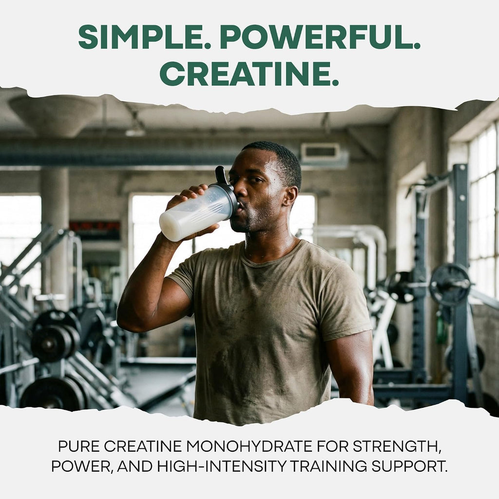 Wild Foods 100% Creatine Monohydrate Powder Packets - 20 Packets - for Brain & Performance – Pure Creatine Travel Packs for Men & Women, USA Made– 5g Creatina Per Serving