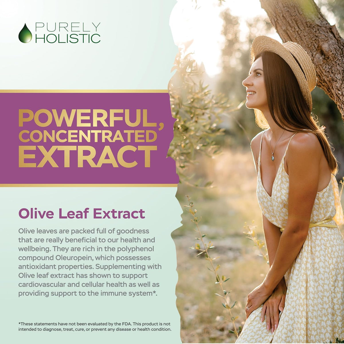 Olive Leaf Extract Capsules 750mg, 4 Month Supply, 20% Oleuropein, Vegan | High-Strength Antioxidant Support for Immune Health, Extracted from Egyptian Olive Leaves, Non-GMO, Once-Daily, 120 Capsules