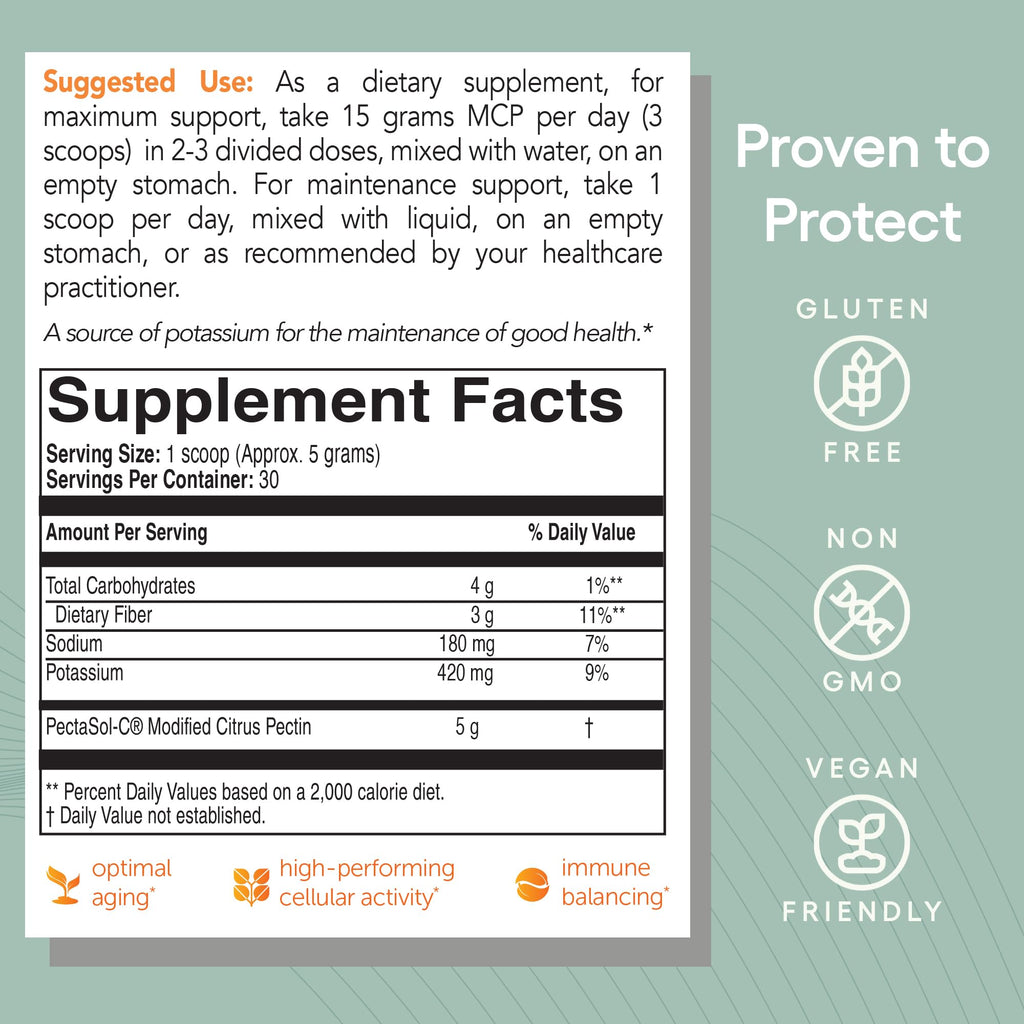 EcoNugenics PectaSol Modified Citrus Pectin – 184g Berry Powder – Total-Body Health Supplement to Support Immune System, Inflammation Response & Healthy Aging + Maintain Healthy Galectin-3 Levels