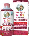 MARYRUTH'S Liquid Morning Multivitamin for Kids | Kids Multivitamin | Immune Support Supplement | Vitamin C | Vitamin D | Essential Nutrients | Vegan | 30-180 Servings | 15.22 fl oz