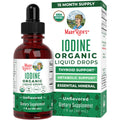 MaryRuth Organics Iodine Liquid Drops | Potassium Iodide | 1 Year Supply | 450 Servings | Thyroid Health | USDA Organic| Vegan | Non-GMO | Gluten Free | 1 Fl Oz