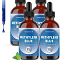 Methylene Blue Pharmaceutical Grade 8 oz – Pharmaceutical Grade 1% Solution, 3rd Party Tested, Brain Health Supplement for Humans High Cognitive Support – Formaldehyde-Free Formula