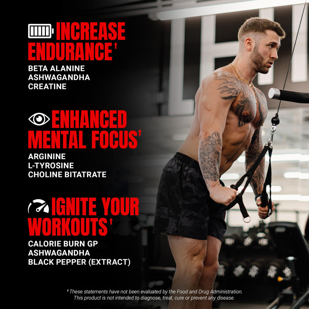 ProSupps Dr. Jekyll Signature Pre Workout Powder with Creatine - Stim-Free Preworkout Supports Focus & Endurance - Caffeine-Free Gym & Fitness Supplements (Blueberry Lemonade, 30 Servings)