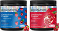 KEY NUTRIENTS Electrolytes Powder Bundle, Sweet Blue Raspberry 90 Servings Jar + Sweet Cherry Pom 90 Servings Jar, Sugar Free Hydration Drink Mix with Vitamins & Minerals, No Calories