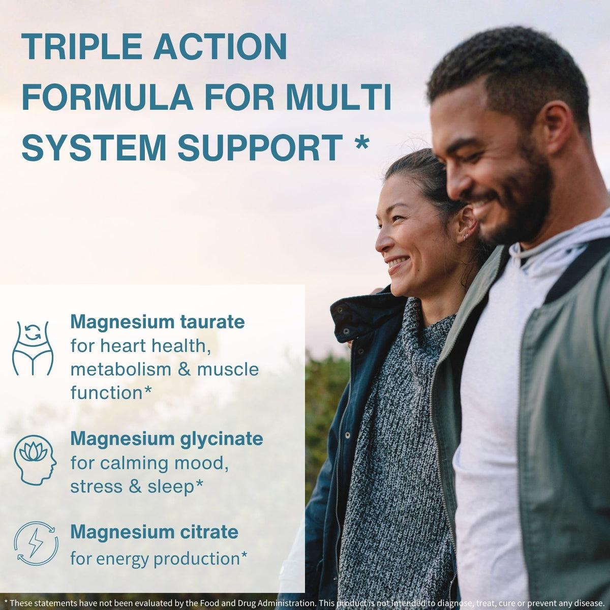 Igennus Superior Triple Magnesium Complex, Fully Reacted & Chelated Glycinate, Taurate & Citrate, Clean Label, High Bioavailability & Absorption, 60 Tablets, Vegan, Non-Buffered