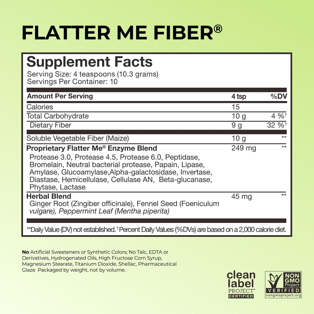 HUM Flatter Me Fiber Strawberry Lemon Fiber Powder Drink Mix, 10 Servings