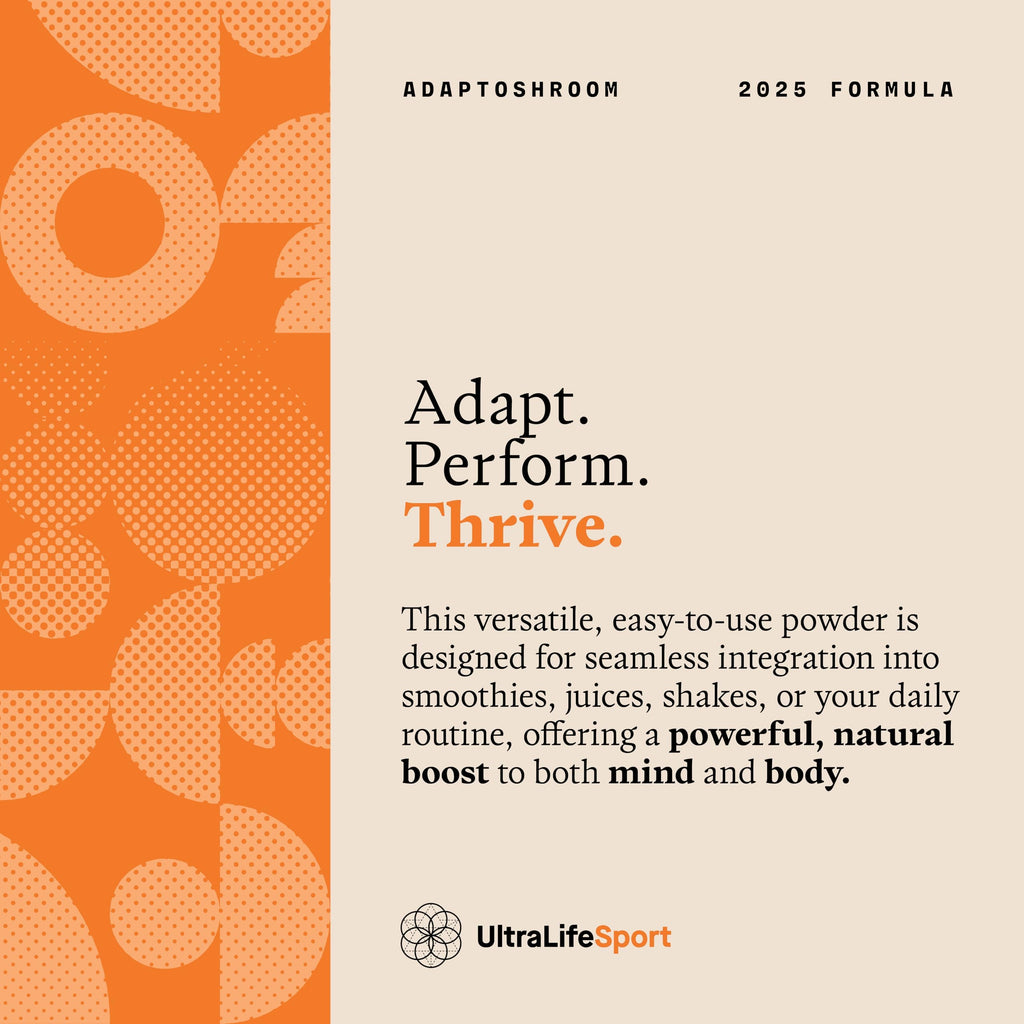 Ultra Life Sport - MushBoom Organic Mushroom Coffee Alternative Drink - 30 Servings 7 Mushroom Cacao Blend - Cordyceps, Lion’s Mane, Chaga, Maitake, Shiitake, Reishi & Turkey Tail - Caffeine Free