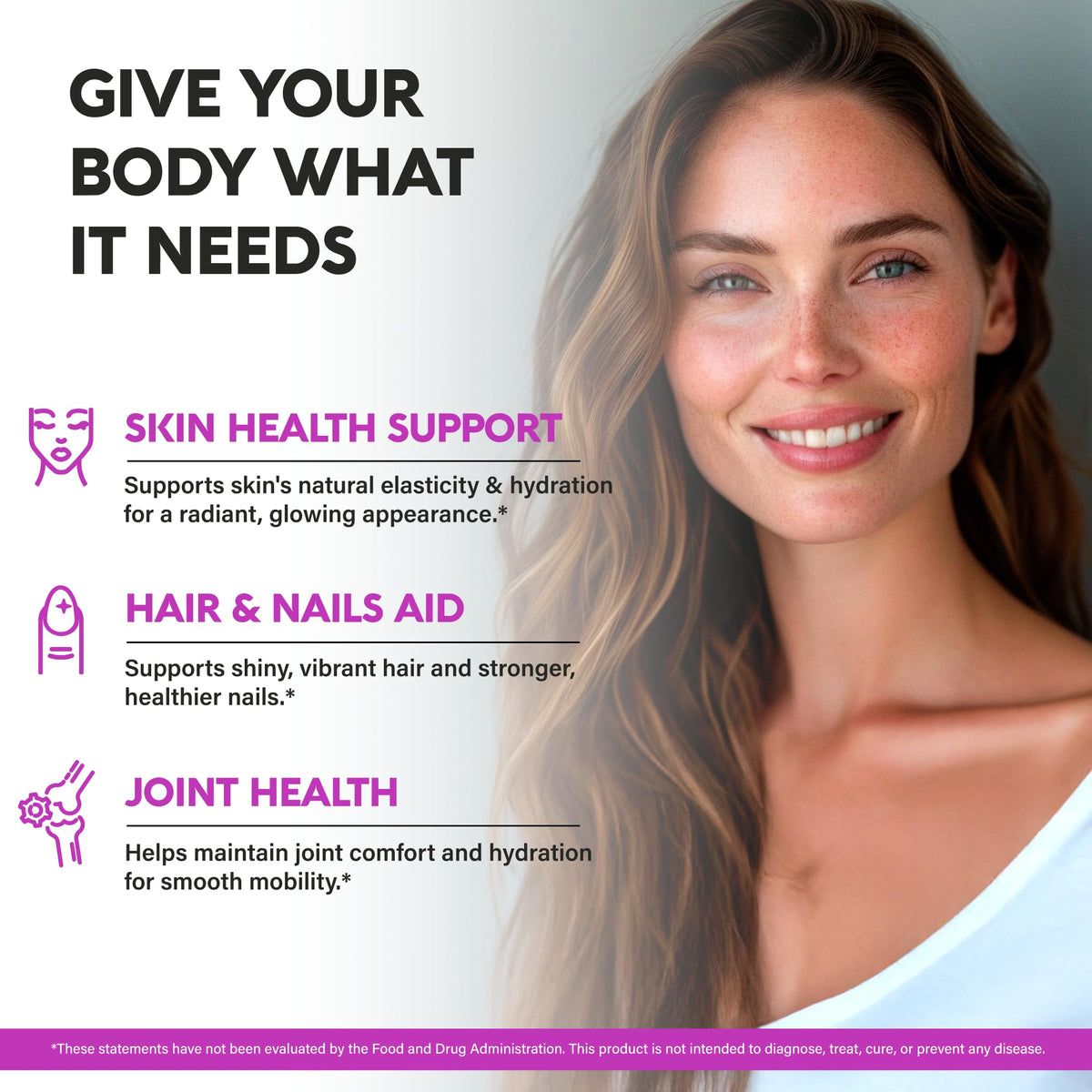 Multi Collagen Peptides - Hydrolyzed Types I, II, III, V & X - Collagen Supplement for Women 1300mg - w/ Hyaluronic Acid, Vitamins C & E - Skin, Hair, Nails & Joint Support - Lab Tested - 120 Capsules