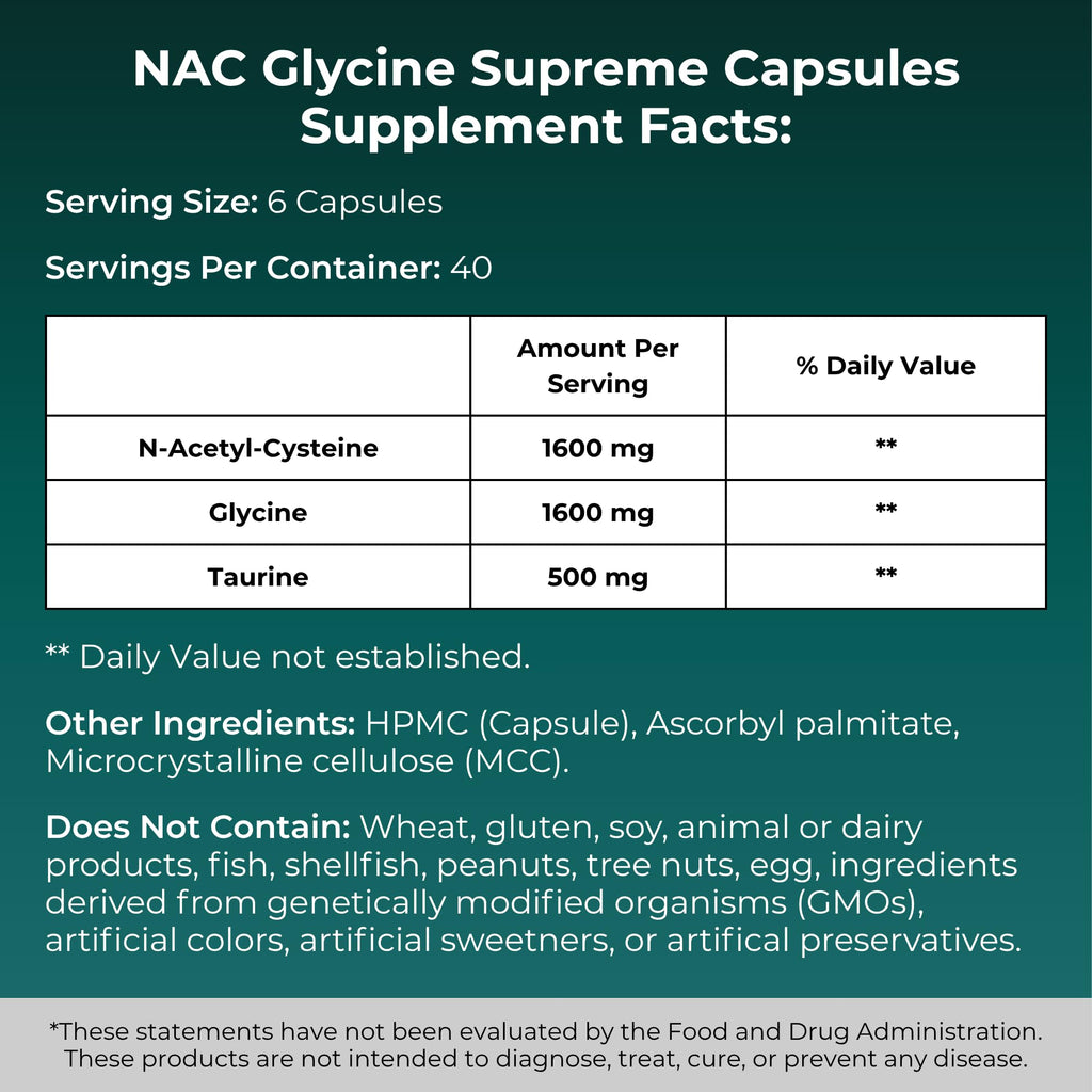 MYOXCIENCE NAC Glycine Supreme | N-Acetyl-L-Cysteine, Glycine, and Taurine Combination (Natural Peach and Pineapple Flavor) (30 Servings)