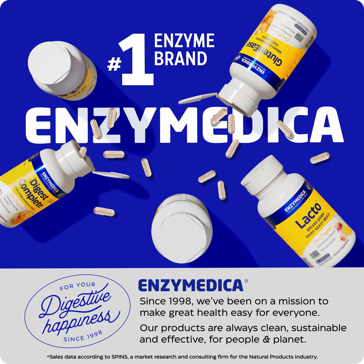 Enzymedica Berberine HCl Supplement 510 mg - Berberine Capsules for Men & Women, Natural Metabolic Health Support, Vegan, Gluten Free, Non-GMO - 120 Targeted Release Caps