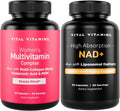 Vital Vitamins Women's Multivitamin Complex + NAD+ Supplement