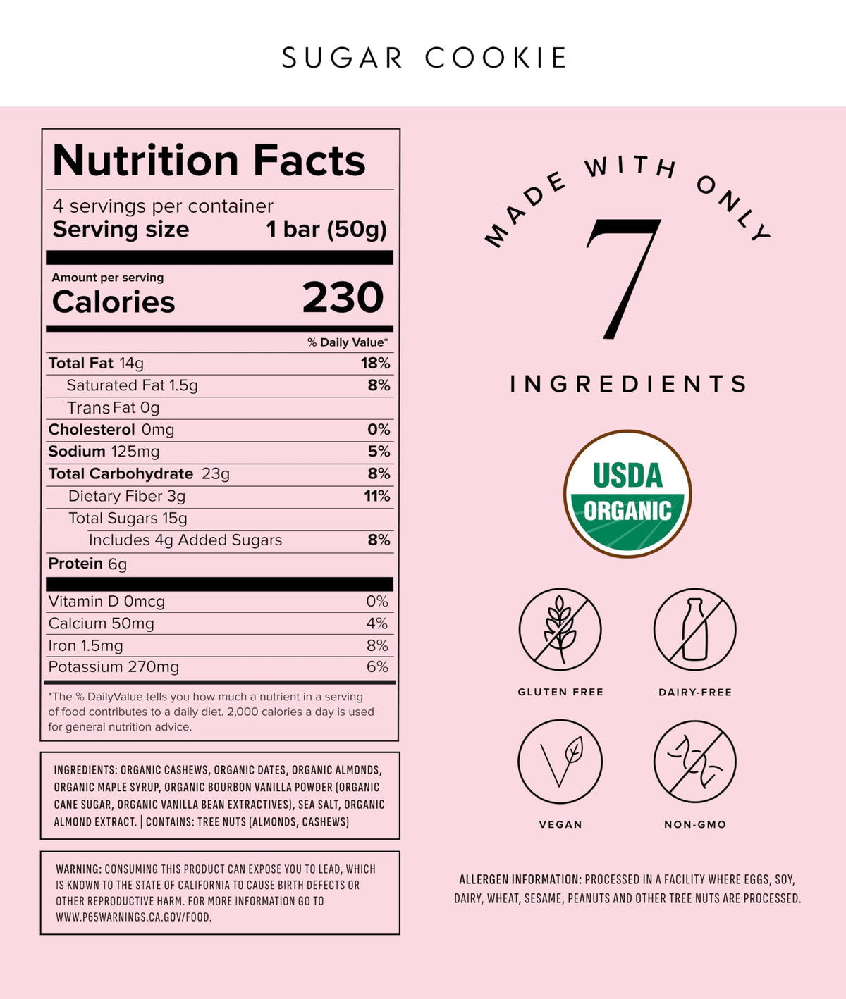 Truvani Plant Based Snack Bars | Variety | 12 Pack | Vegan | 5-8g Protein | USDA Organic and Vegan | Dairy, Soy, and Gluten Free | Individually Wrapped