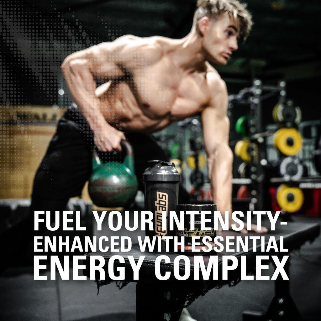 EHP Labs OxyShred Hardcore Super Dosed Pre Workout Powder - Preworkout Powder with L Glutamine & Acetyl L Carnitine, Energy Boost Drink - 275mg of Caffeine - Watermelon Candy, 40 Servings