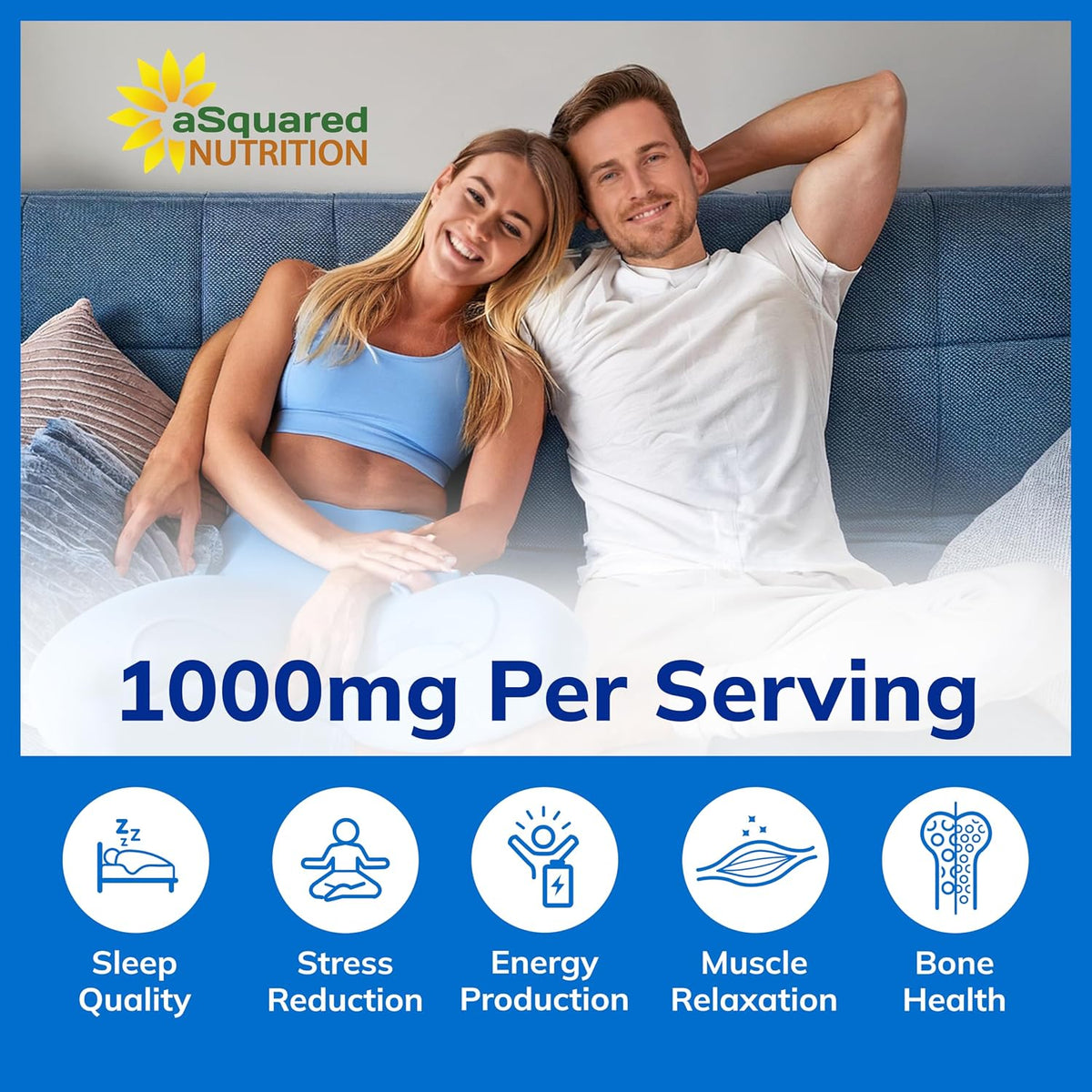 Glicinato de magnesio 1000mg con vitamina D3 y B6-500mg por cápsula - Suplemento complejo de magnesio elemental puro para el sueño, los músculos y la salud ósea - Reemplace gomitas, tabletas y polvo