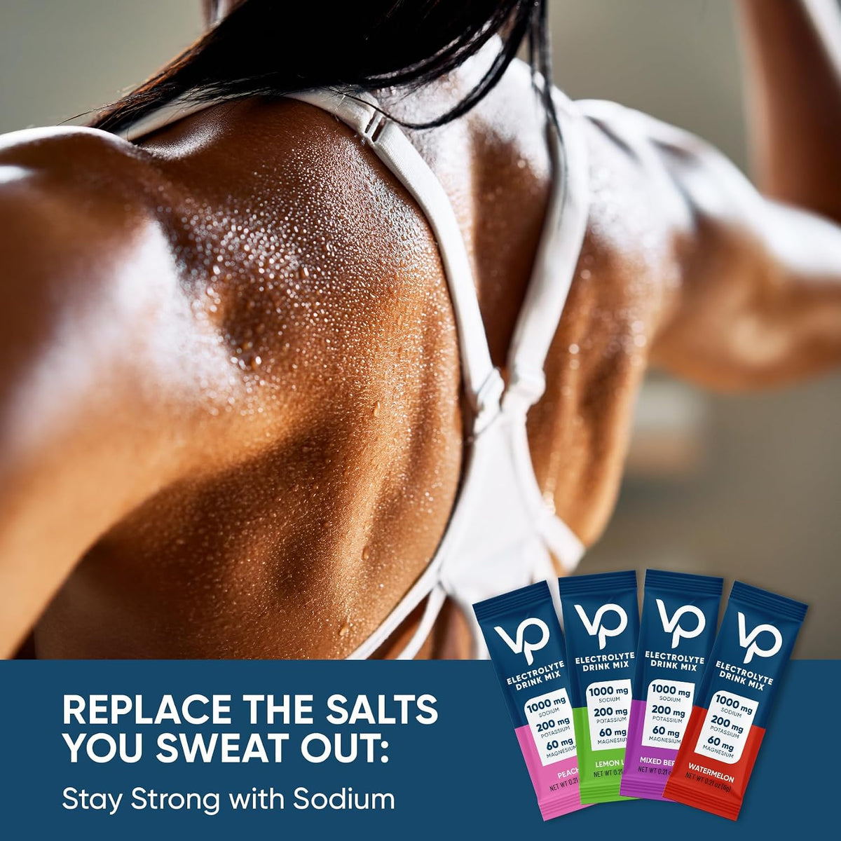 Venture Pal Electrolyte Powder Bundle – Sugar-Free Hydration Packets with High Sodium & Balanced Electrolytes, Zero Calories, 5 Vitamins, Keto, Vegan, Non-GMO – 32 Sticks Total